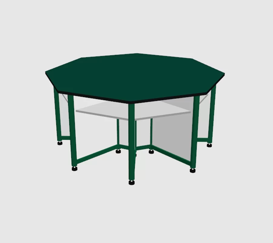 Student Octagonal Laboratory Table