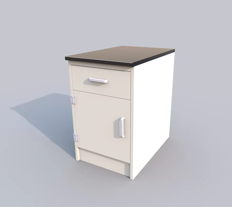 pp single door single drawer lab Table