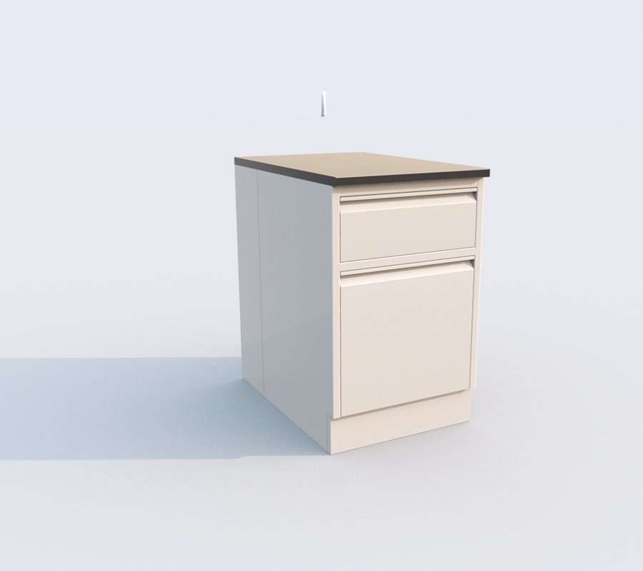 steel Single Door Single Drawer lab Table