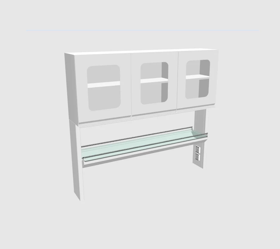 steel glass lab reagent rack cabinet 1 layer